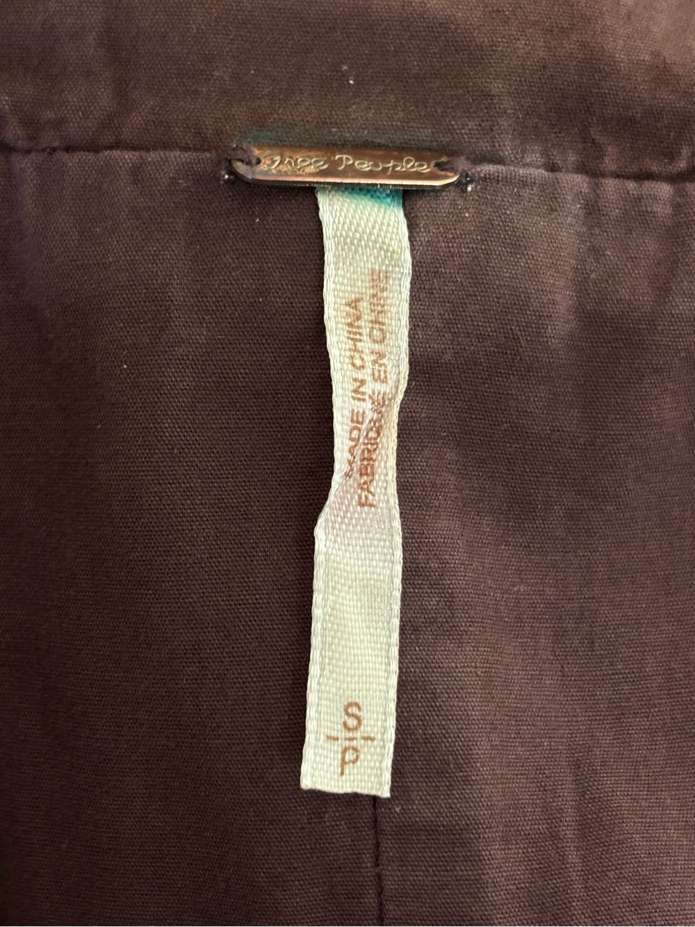 Free People Golden Quills Military Parka Jacket Size S Boho Merlot Burgundy - Picture 11 of 14